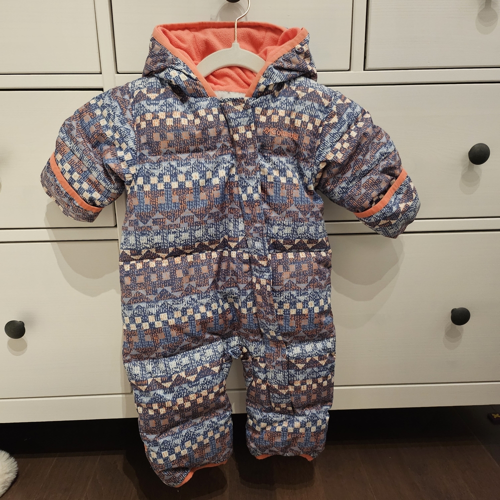 Columbia Multicolor Patterned Baby Snowsuit
